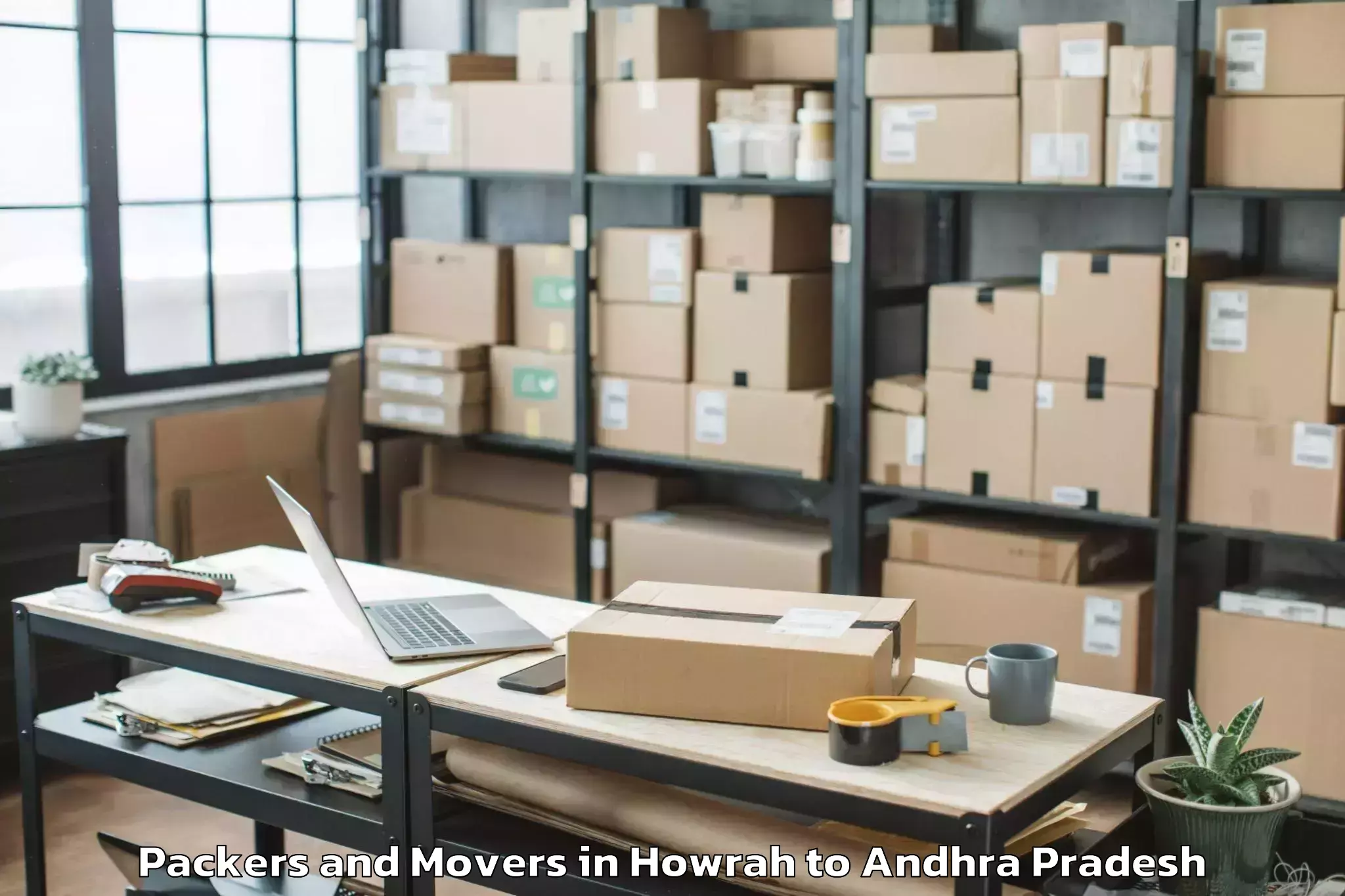 Professional Howrah to Movva Packers And Movers